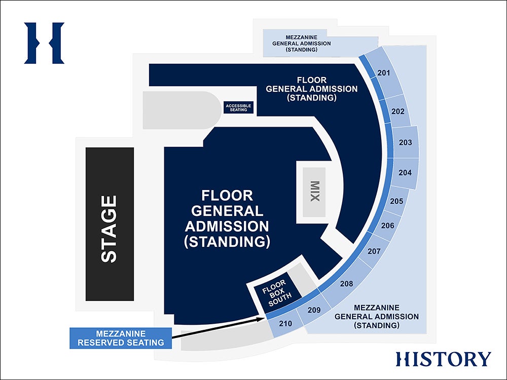 History Seating Map